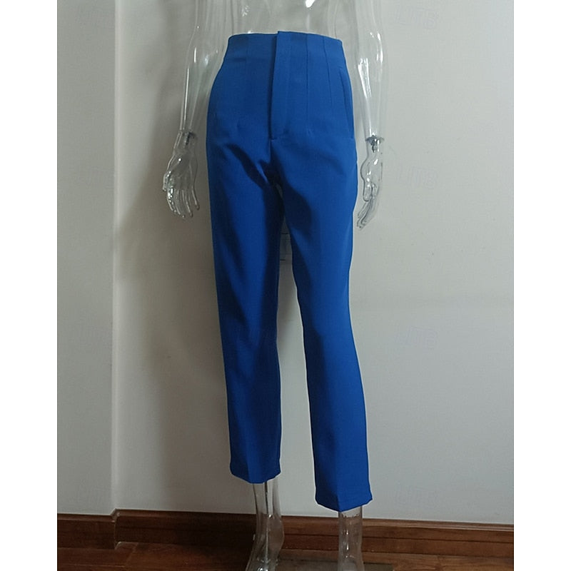 Pantalón de vestir de tiro alto y pierna recta · foto 7