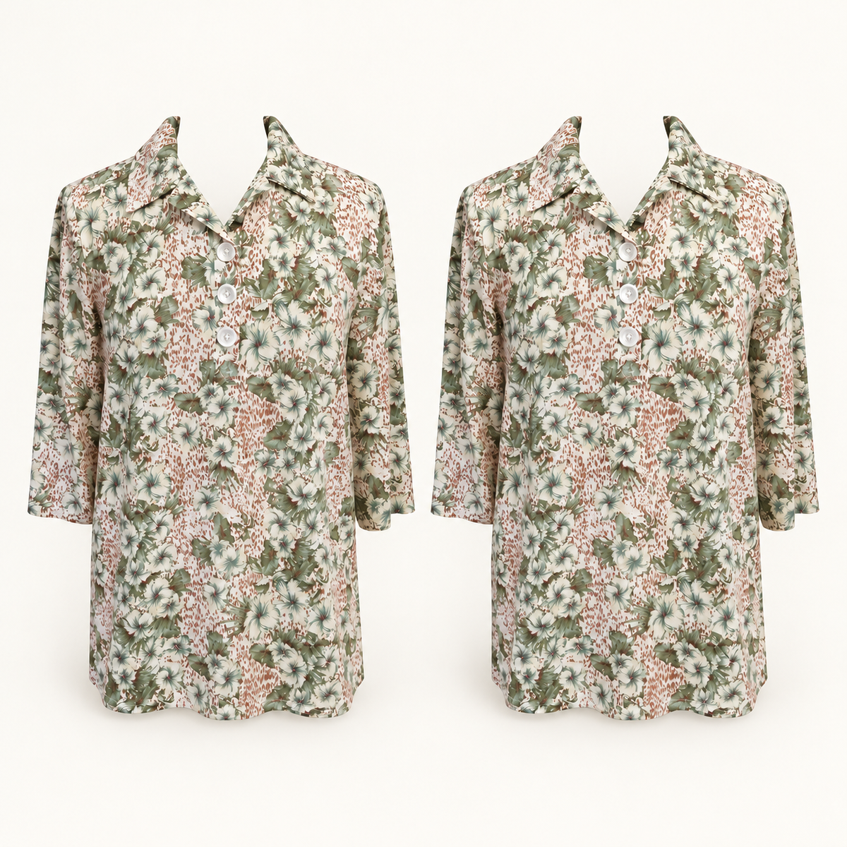 Pack de 2 blusas con apertura posterior — P1
