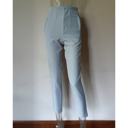 Pantalón de vestir de tiro alto y pierna recta · foto 9