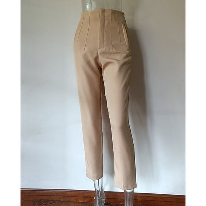 Pantalón de vestir de tiro alto y pierna recta · foto 6