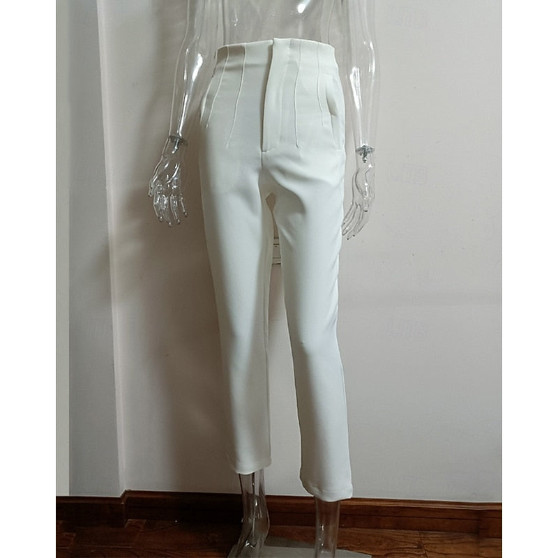 Pantalón de vestir de tiro alto y pierna recta · foto 10